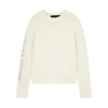 Canada Goose Saturna Logo-intarsia Wool Jumper In Cream