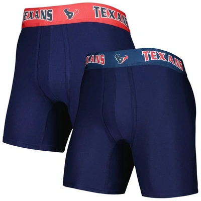 Concepts Sport Navy/red Houston Texans 2-pack Boxer Briefs Set