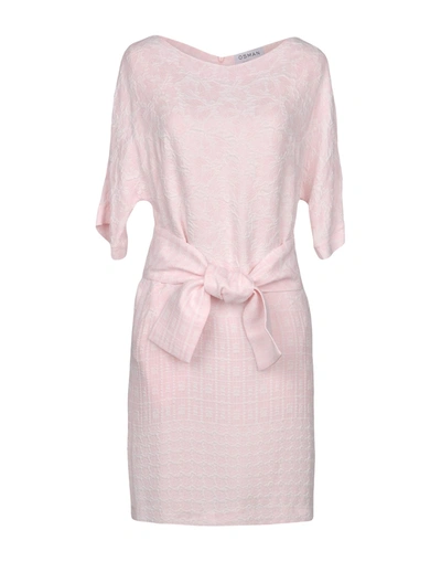 Osman Short Dress In Pink