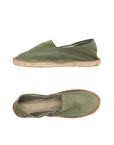 Colors Of California Espadrilles In Military Green