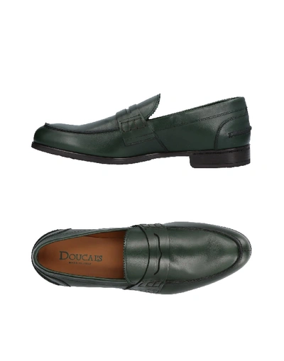 Doucal's 平底鞋 In Dark Green