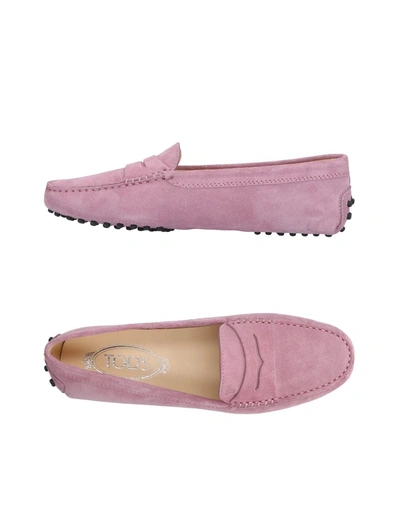 Tod's Loafers In Pastel Pink