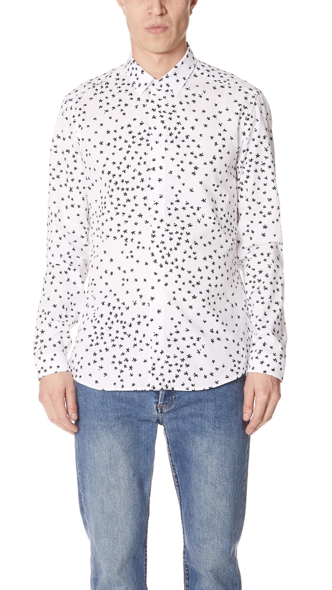 kenzo slim fit shirt