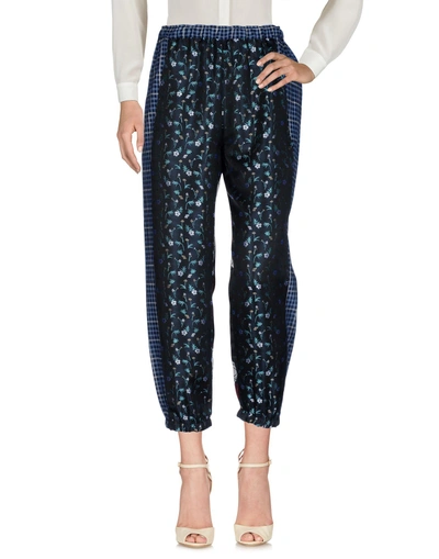 Hache Casual Pants In Dark Blue