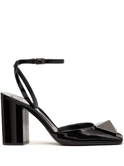 Valentino Garavani One Stud 90mm Pumps In Black