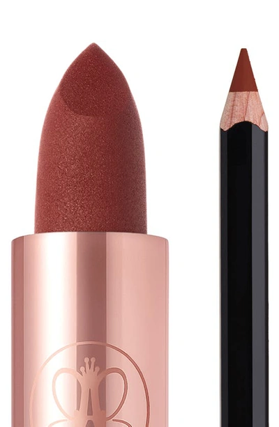 Anastasia Beverly Hills Fuller Looking & Sculpted Lip Duo Kit Toffee Matte Lipstick + Malt Mini Lip Liner In Toffee Matte And Malt