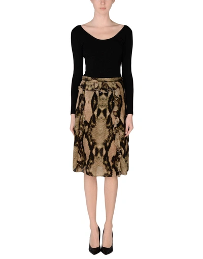 Just Cavalli 3/4 Length Skirts In Military Green
