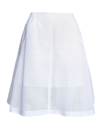 Nina Ricci Knee Length Skirt In White