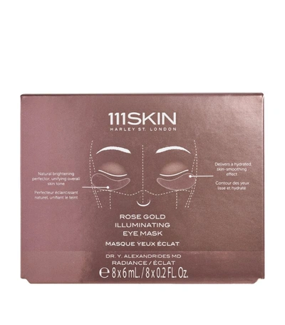 111skin Rose Gold Illuminating Eye Mask Pack Of Eight In White