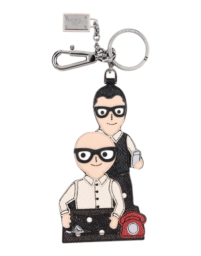 Dolce & Gabbana Key Rings In Black