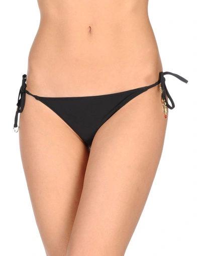 Stella Mccartney Falabella Chain Detail Bikini Bottoms In Black