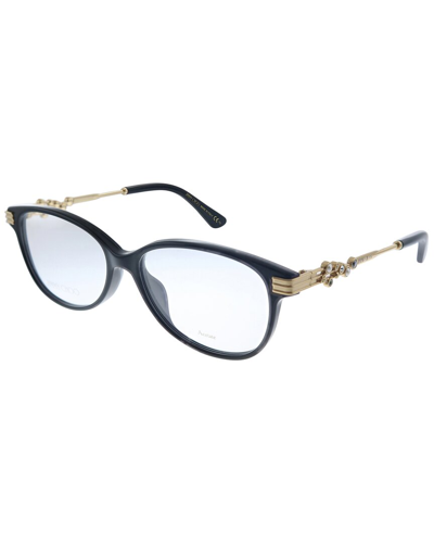 Jimmy Choo Jc 221/f 807 53mm Womens Square Eyeglasses 53mm In Black