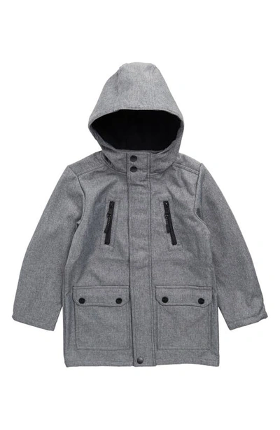 Urban Republic Kids' Hooded Softshell Jacket In Grey