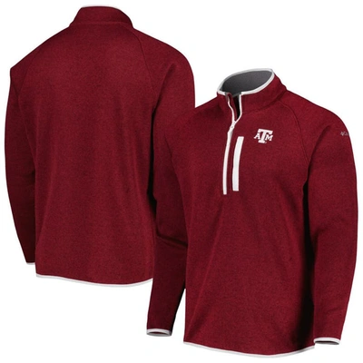 Columbia Men's  Maroon Texas A&m Aggies Canyon Point Raglan Half-zip Top