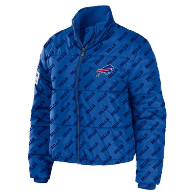 Wear By Erin Andrews Royal Buffalo Bills Puffer Full-zip Jacket