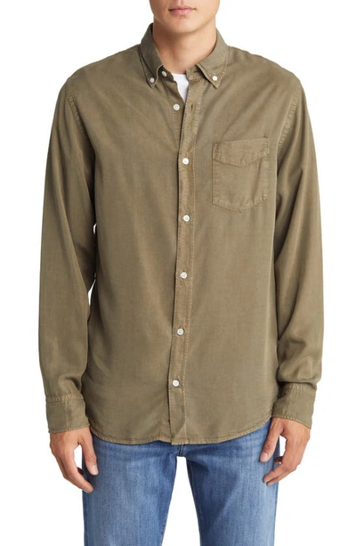 Nn07 Levon Slim Fit Button-down Shirt In Dark Clay
