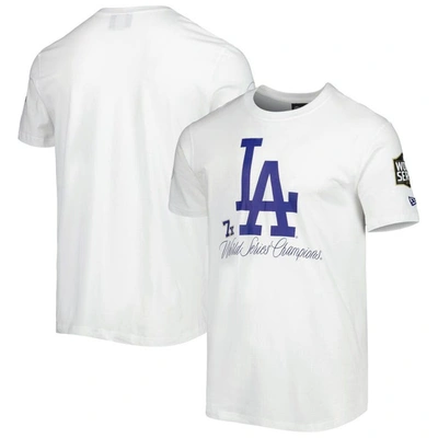 New Era White Los Angeles Dodgers Historical Championship T-shirt
