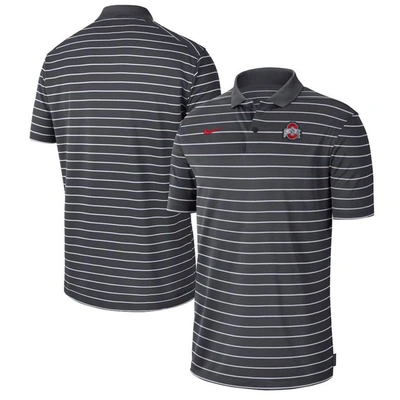 Nike Anthracite Ohio State Buckeyes 2022 Early Season Coaches Performance Polo