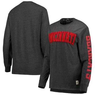 Pressbox Black Cincinnati Bearcats Two-hit Canyon Long Sleeve T-shirt