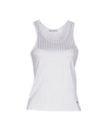 Rabanne Tank Tops In White