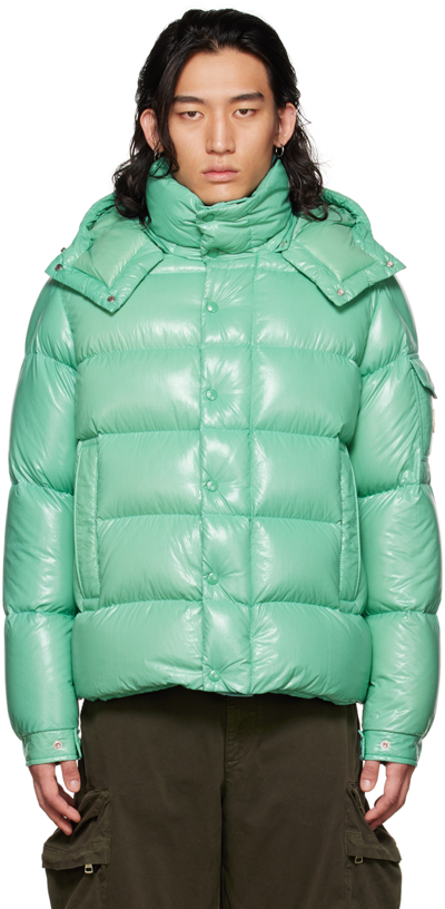 Moncler Maya 70 Down Jacket In Lichen Green