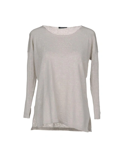 Anneclaire Sweater In Light Grey