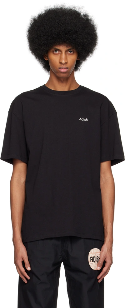 Adish Logo-print Cotton-jersey T-shirt In Black