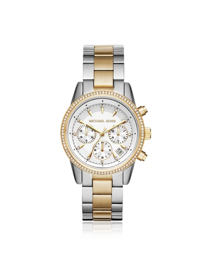 Michael Kors Ritz Gold And Silver Tone Womens Watch