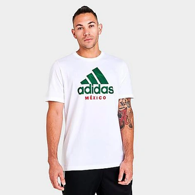 Adidas Originals Adidas Men's Short-sleeve Mexico Logo-print T-shirt In White/green