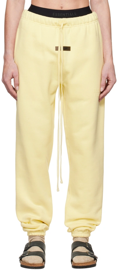 Essentials Yellow Drawstring Lounge Pants In Canary | ModeSens