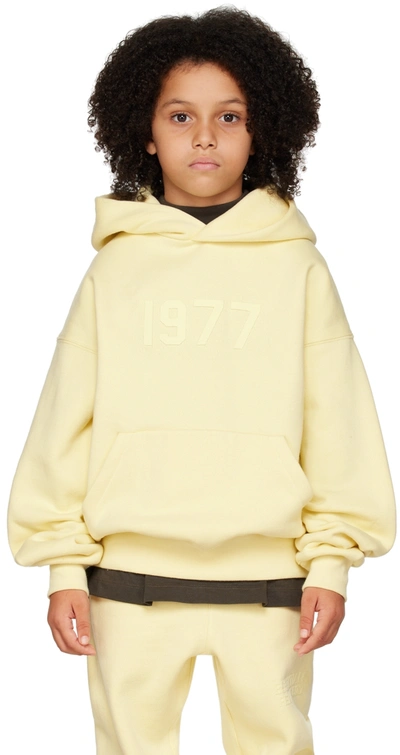 Essentials Kids Yellow '1977' Hoodie In Canary
