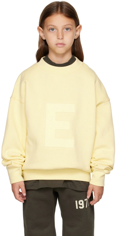 Essentials Kids Yellow Logo Sweatshirt In Canary