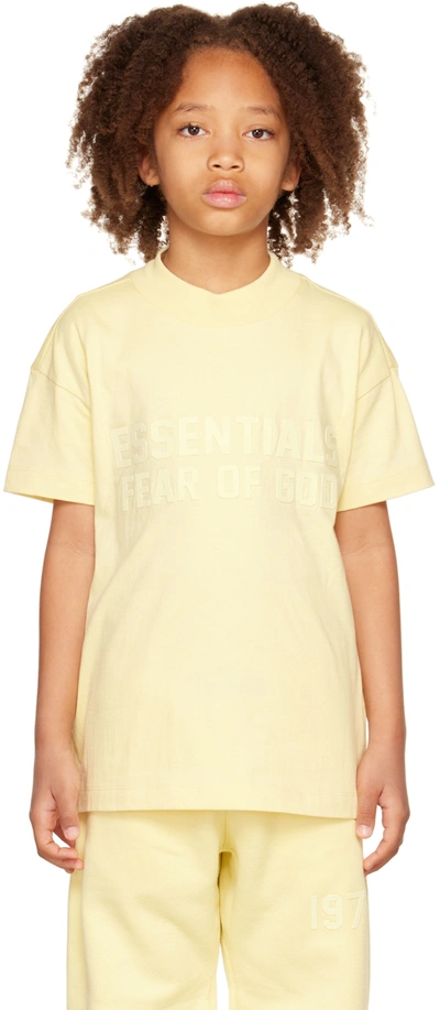 Essentials Logo-print Cotton T-shirt In Yellow