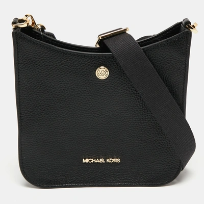 Pre-owned Michael Kors Black Leather Briley Messenger Bag