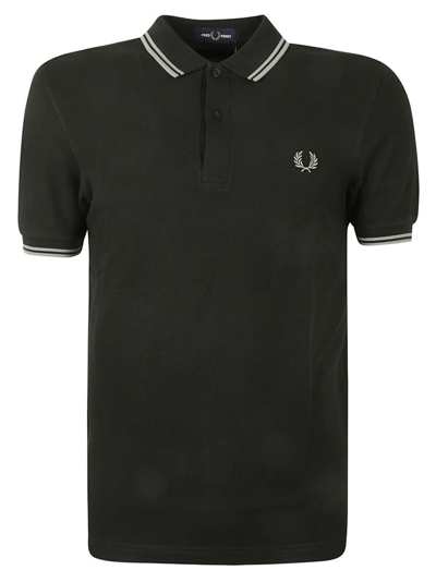 Fred Perry Twin Tipped  Polo Shirt In Black