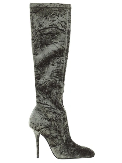 Saint Laurent Talia Boots In Green