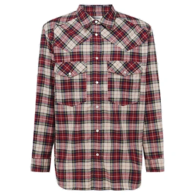 Isabel Marant Checked Buttoned Shirt In Bordeaux