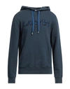 Lanvin Man Sweatshirt Slate Blue Size L Cotton, Polyester