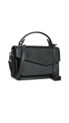 Botkier Cobble Hill Medium Leather Crossbody In Black