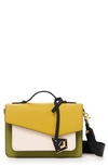 Botkier Cobble Hill Leather Crossbody Bag - Yellow In Pineapple Colorblock