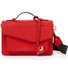 Botkier Cobble Hill Leather Crossbody Bag - Red In Poppy