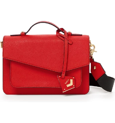 Botkier Cobble Hill Leather Crossbody Bag - Red In Poppy