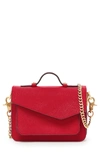 Botkier Mini Cobble Hill Calfskin Leather Crossbody Bag - Red In Poppy Red