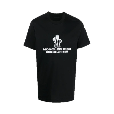 Pre-owned Moncler Genius Short-sleeve T-shirt 'black'