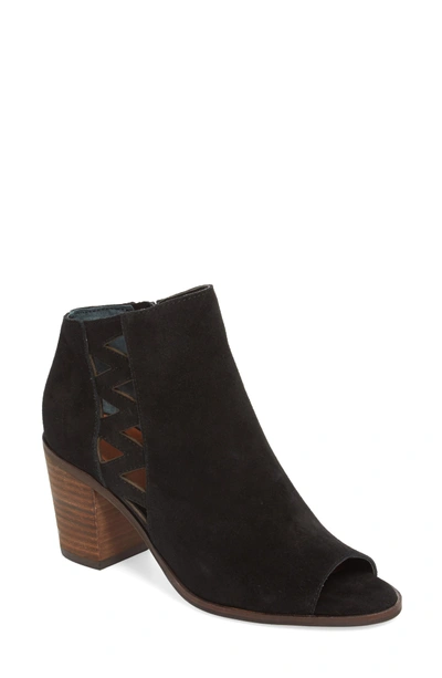 Lucky Brand Kantoah Bootie In Black Suede