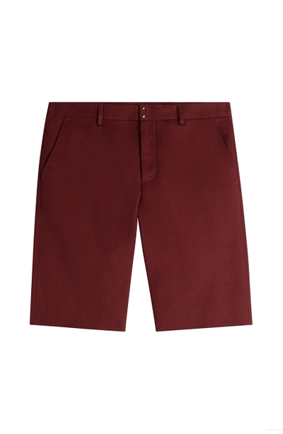 Maison Margiela Cotton-linen Shorts In Красно-коричневый