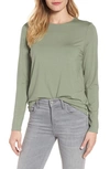 Eileen Fisher Crewneck Tee In Glen