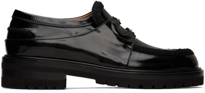 Lanvin Black Patent Loafers In 10 Black
