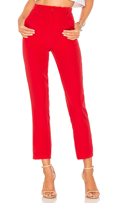Lovers & Friends Tempo Skinny Pants In Red