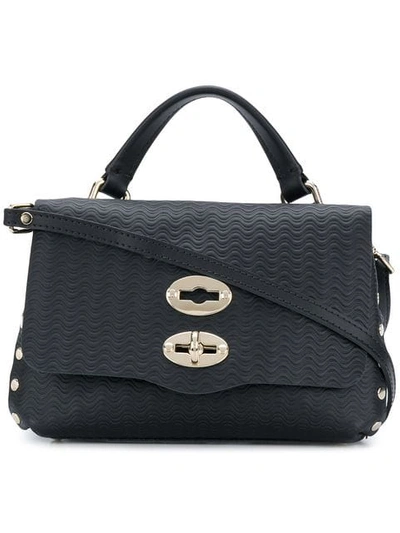 Zanellato Double Clasp Tote Bag In Black